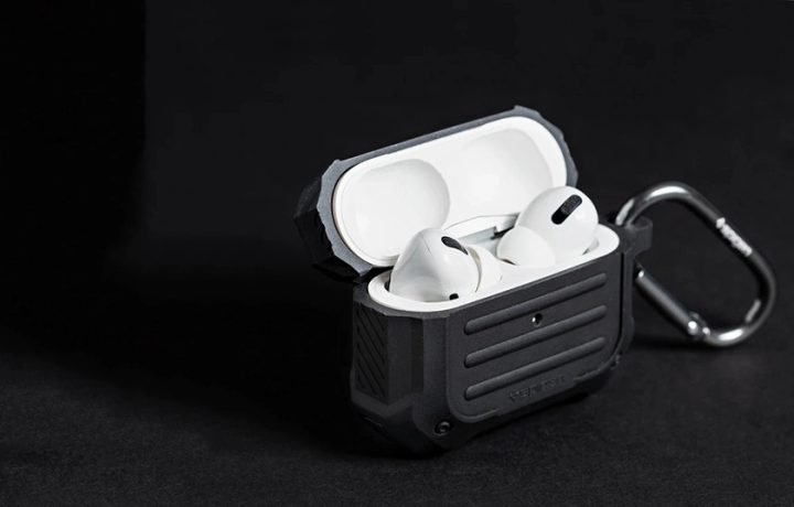 Ảnh mô tả các loại hộp đựng tai nghe AirPods đa dạng về màu sắc và chất liệu