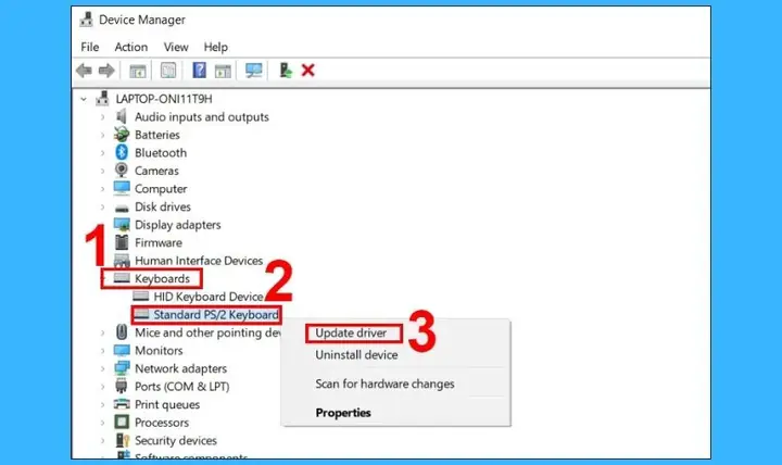 Khắc Phục Lỗi Bàn Phím Máy Tính Không Lên Đèn Trên Các Dòng Laptop Khác