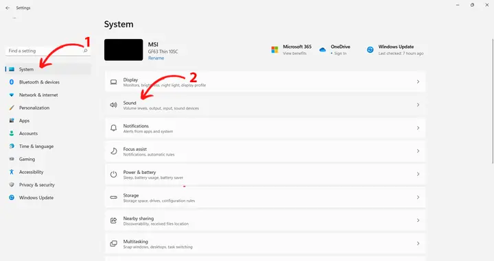 Cách Bật Micro Máy Tính Win 10 Bằng Sound Settings