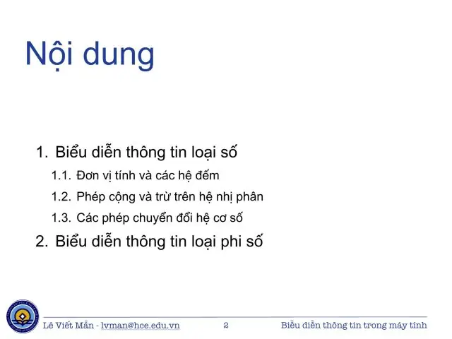 Biểu Diễn Thông Tin Trong Máy Tính: Mã Nhị Phân & Hệ Thập Lục Phân