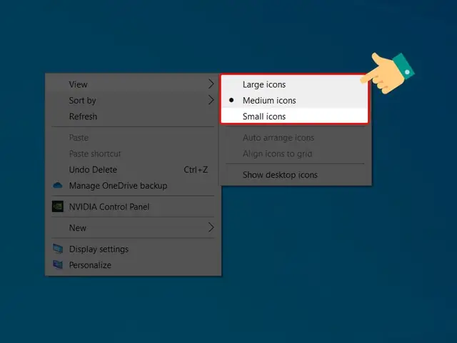 Thay Đổi Kích Thước Biểu Tượng Trên Màn Hình Desktop