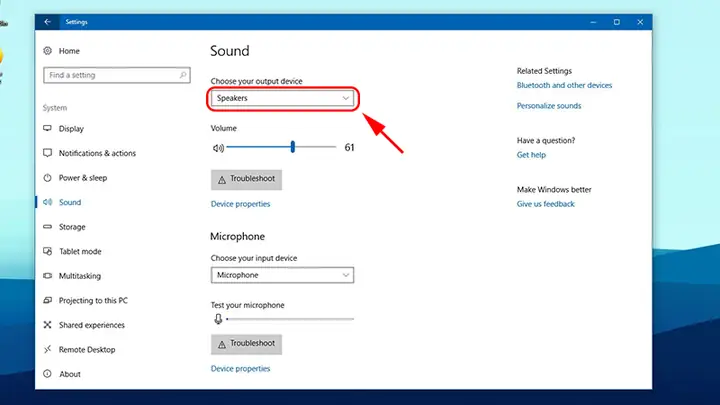 Điều Chỉnh Nguồn Ra Âm Thanh Trên Windows 10