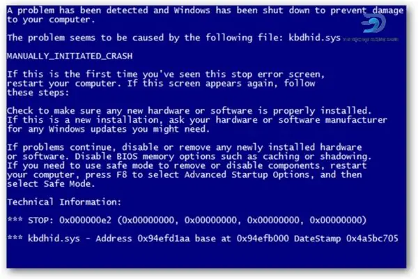 Laptop Hiển Thị Lỗi Màn Hình Xanh Có Thông Báo Dumping Ram Và Tắt Máy Ngay