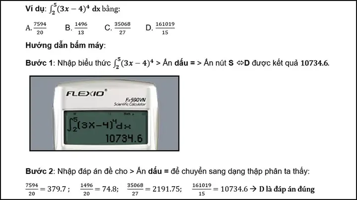 Cách Bấm Máy Tính Tích Phân Cách Bấm Máy Tính Tích Phân