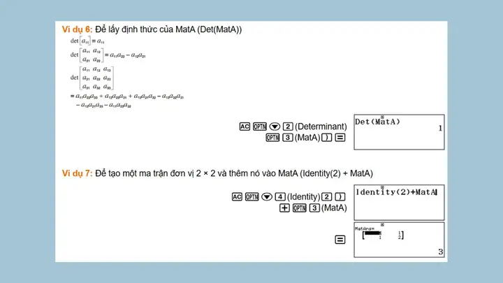 Ví Dụ Minh Họa Cách Bấm Máy Tính Ma Trận