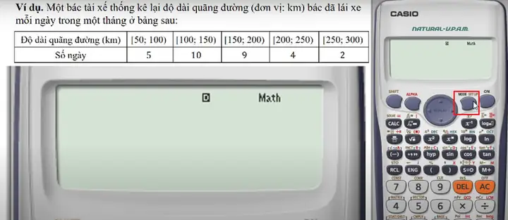Bước 1: Chuyển Đổi Và Nhập Dữ Liệu Vào Chế Độ Thống Kê (stat)
