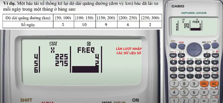 Bước 1: Chuyển Đổi Và Nhập Dữ Liệu Vào Chế Độ Thống Kê (stat)