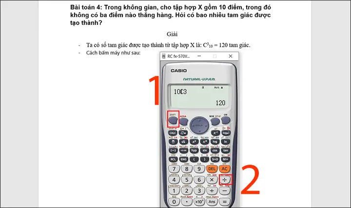 Áp Dụng Cách Bấm Máy Tính Hoán Vị Chỉnh Hợp Tổ Hợp Giải Các Bài Tập Xác Suất Áp Dụng Cách Bấm Máy Tính Hoán Vị Chỉnh Hợp Tổ Hợp Giải Các Bài Tập Xác Suất