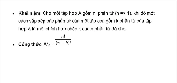 - Tính Chỉnh Hợp