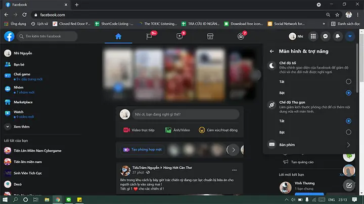 Cách Bật Chế Độ Dark Mode Messenger Trên Web