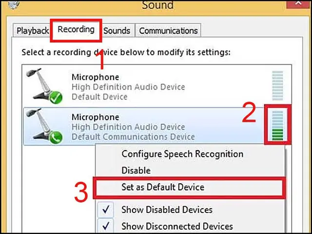 Cách Bật, Tắt Micro Trên Máy Tính Windows 8, 8.1