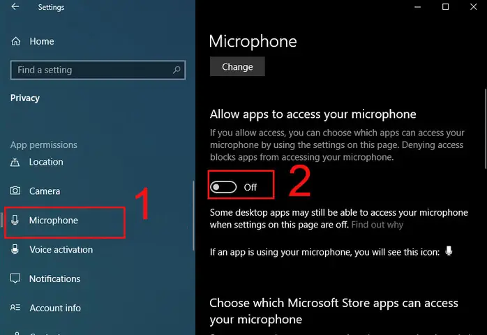 - Bật, Tắt Micro Bằng Windows Settings