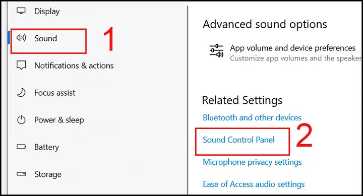 - Bật, Tắt Micro Bằng Sound Settings