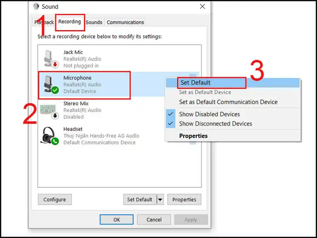 Cách Bật, Tắt Micro Trên Máy Tính Windows 7