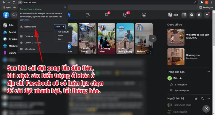 Bật Tắt Thông Báo Facebook Từ Thanh Địa Chỉ Bật Tắt Thông Báo Facebook Từ Thanh Địa Chỉ