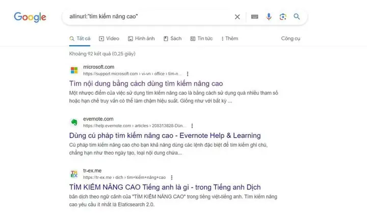 17 Cú Pháp Tìm Kiếm Từ Khóa Có Trong Url