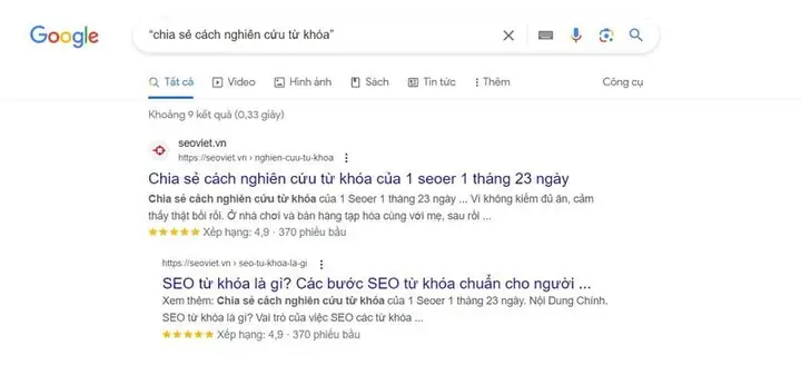 Tìm Kiếm Cụm Từ Chính Xác