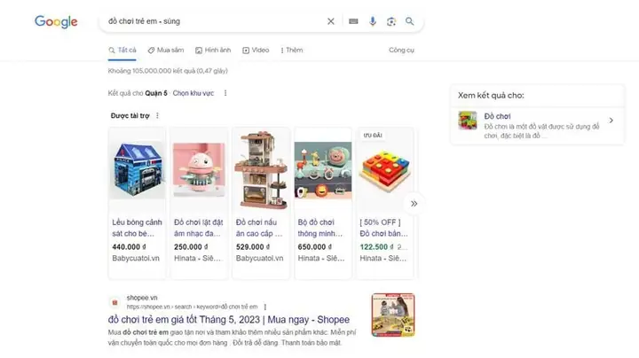 Loại Trừ Bớt Kết Quả Hiển Thị
