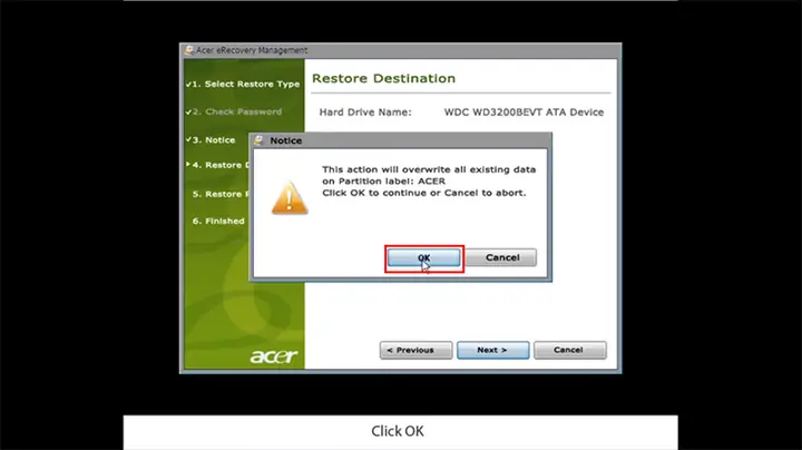 Hướng Dẫn Cụ Thể Recovery Cho Dòng Máy Acer Hướng Dẫn Cụ Thể Recovery Cho Dòng Máy Acer