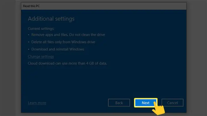 Cách Reset Máy Tính Window 11
