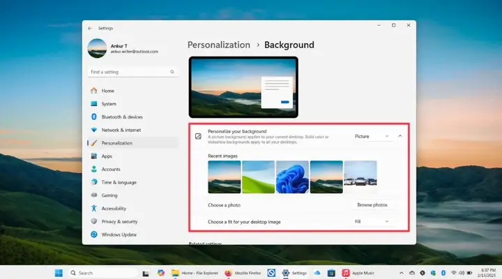 Cách Thay Đổi Hình Nền Trên Máy Tính Lenovo Qua Settings