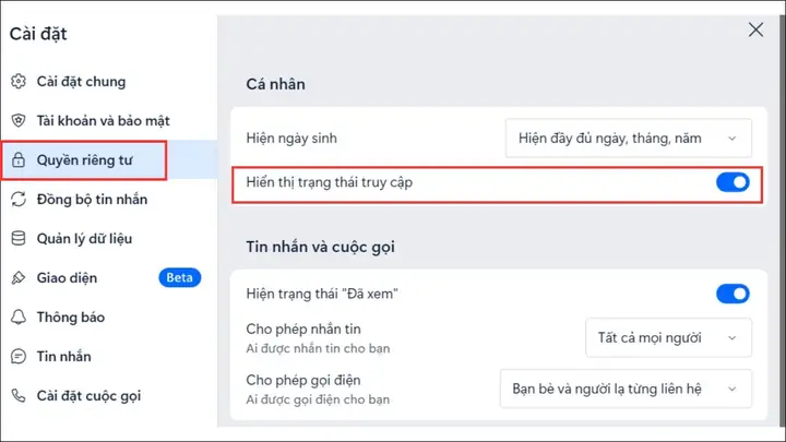 Làm Thế Nào Để Ẩn Trạng Thái "đang Online" Trên Zalo Máy Tính? Làm Thế Nào Để Ẩn Trạng Thái "đang Online" Trên Zalo Máy Tính?