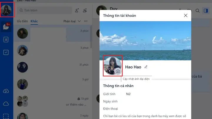 Cách Đổi Ảnh Đại Diện Zalo Cách Đổi Ảnh Đại Diện Zalo