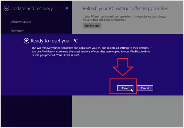 Trong Windows 8 Sử Dụng Refresh/ Reset Để Reset Máy Tính Trong Windows 8 Sử Dụng Refresh/ Reset Để Reset Máy Tính