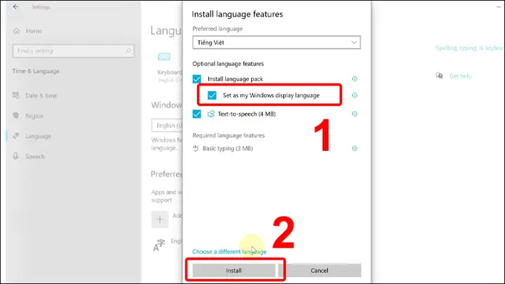 Cách Cài Đặt Tiếng Việt Cho Máy Tính Từ Windows Settings