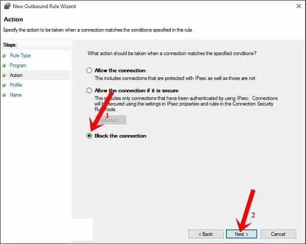 Chặn Chơi Game Online Bằng Firewall Thủ Công