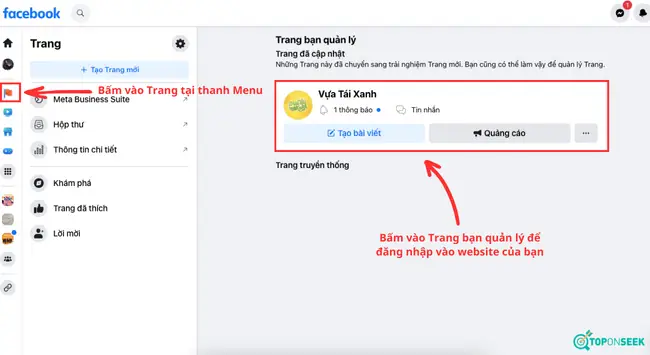 Cách Tạo Website Bán Hàng Bằng Facebook Trên Máy Tính