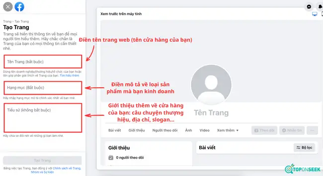 Cách Tạo Website Bán Hàng Bằng Facebook Trên Máy Tính