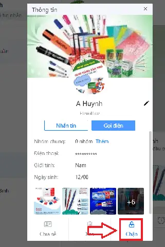 Chặn Tin Nhắn Zalo Trong Danh Sách Bạn Bè