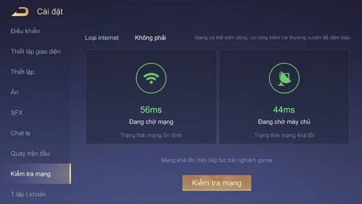 Kiểm Tra Kết Nối Mạng