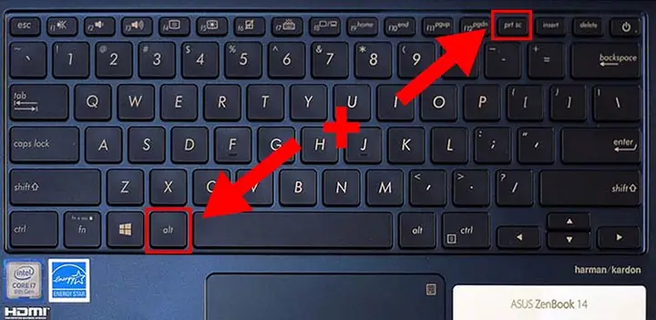 Tổ Hợp Phím Alt + Print Screen
