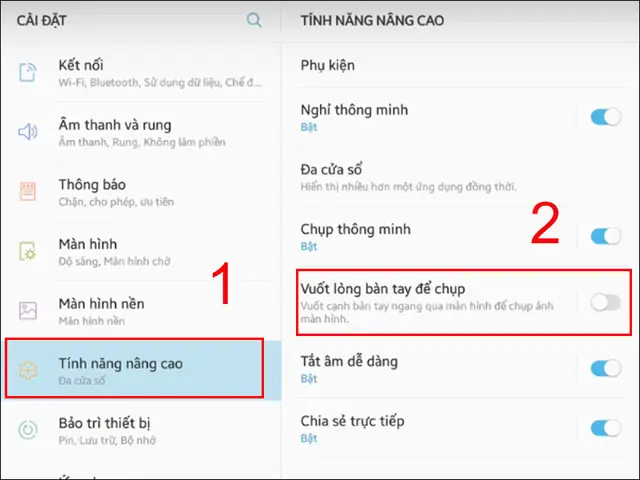 3cách 3: Sử Dụng Tính Năng Vuốt Bàn Tay (palm Swipe)