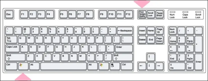 Dùng Tổ Hợp Phím Windows + Print Screen