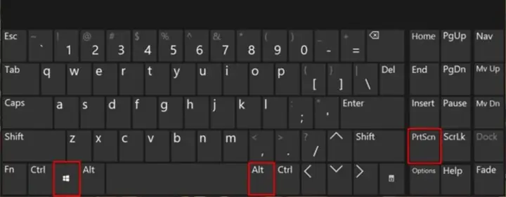 Dùng Tổ Hợp Phím Alt + Print Screen
