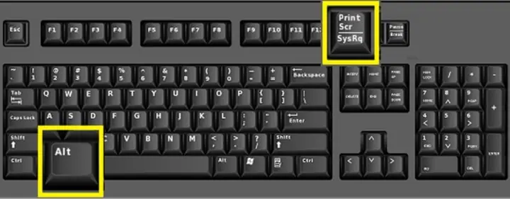 Dùng Tổ Hợp Phím Alt + Print Screen