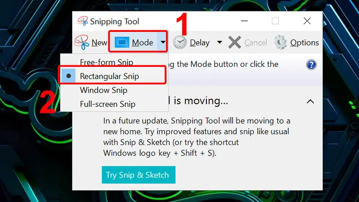 Cách Chụp Màn Hình Máy Tính Lenovo Bằng Công Cụ Snipping Tools