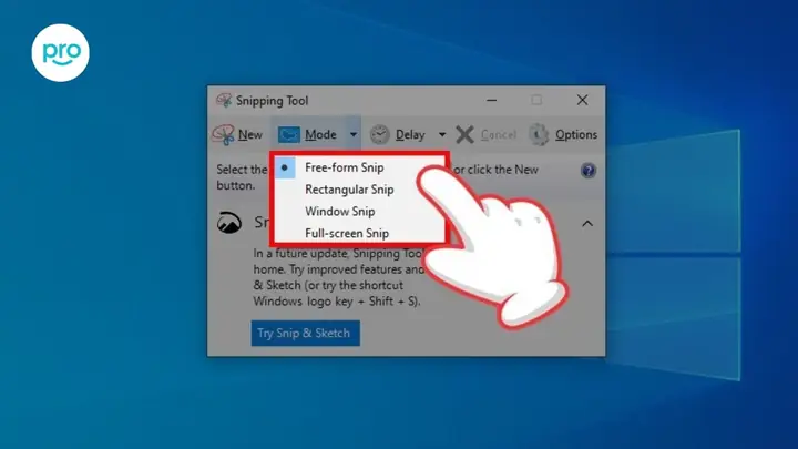 Sử Dụng Snipping Tool/ Snip & Sketch Trên Windows