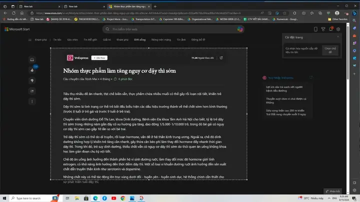 Chụp Màn Hình Website Trên Microsoft Edge