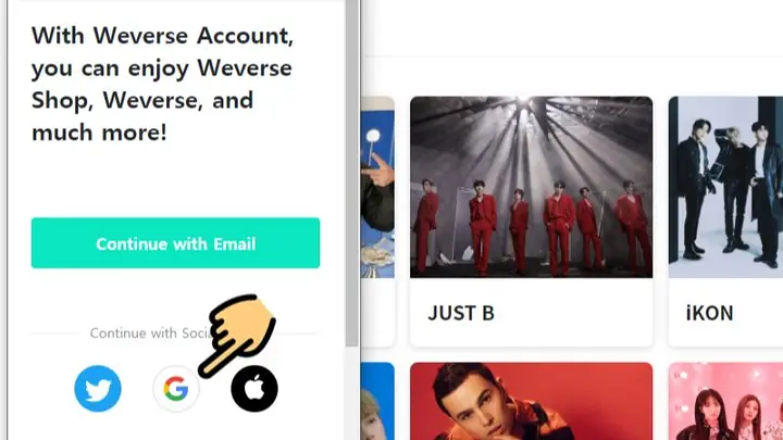 Cách Đăng Ký Tài Khoản Weverse Trên Máy Tính