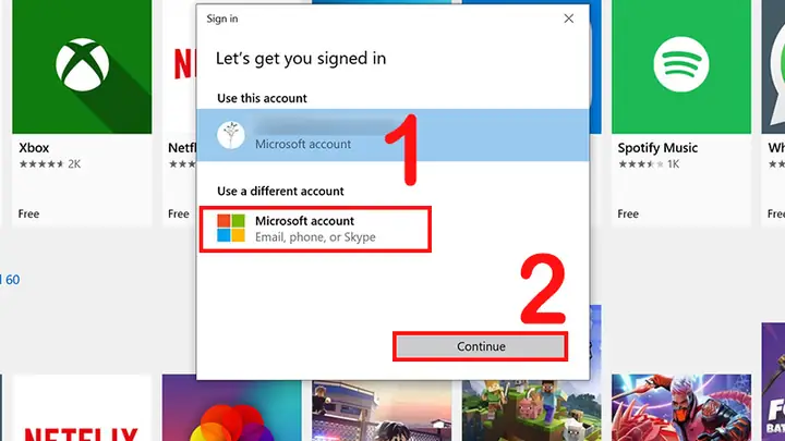 Cách Đăng Nhập Tài Khoản Microsoft Bằng Microsoft Store