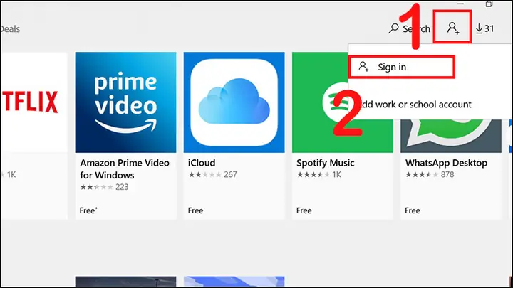Cách Đăng Nhập Tài Khoản Microsoft Bằng Microsoft Store