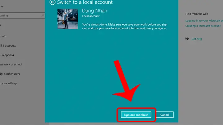 Cách Đăng Xuất Tài Khoản Microsoft Trên Máy Tính Windows 10
