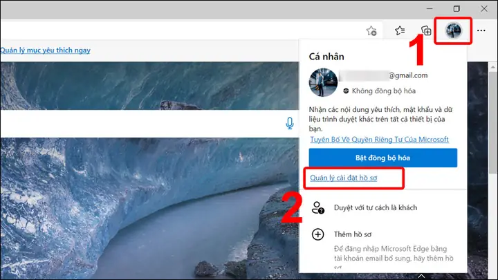 Trường Hợp Chưa Bật Tính Năng Đồng Bộ Hóa