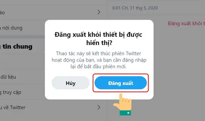 Đăng Xuất Tài Khoản Twitter Từ Xa Trên Máy Tính