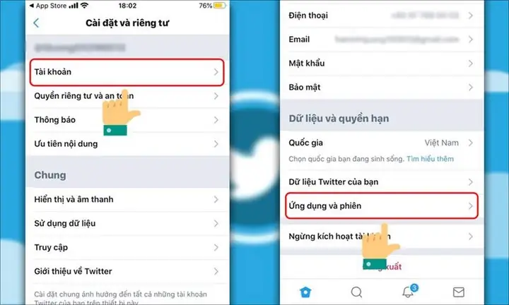 Đăng Xuất Tài Khoản Twitter Từ Xa Trên Điện Thoại