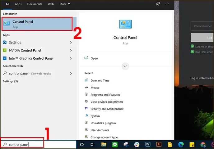 Thay Đổi Mật Khẩu Windows 10 Bằng Control Panel